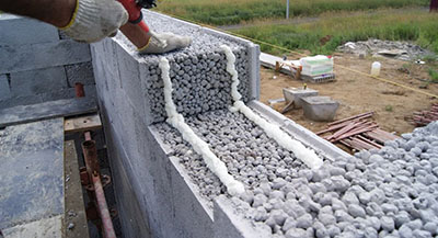 Монтаж бетонно-керамзитных перекрытий.